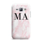 Personalised Pinky Marble Initials Samsung Galaxy J1 2015 Case
