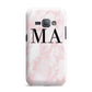 Personalised Pinky Marble Initials Samsung Galaxy J1 2016 Case