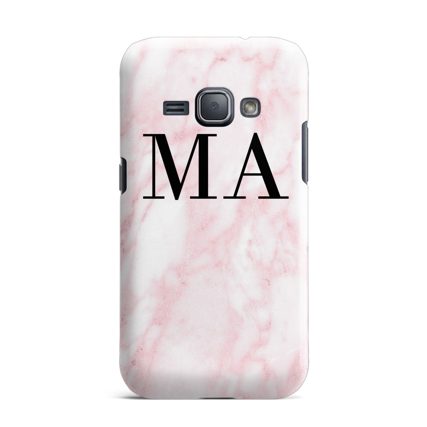 Personalised Pinky Marble Initials Samsung Galaxy J1 2016 Case