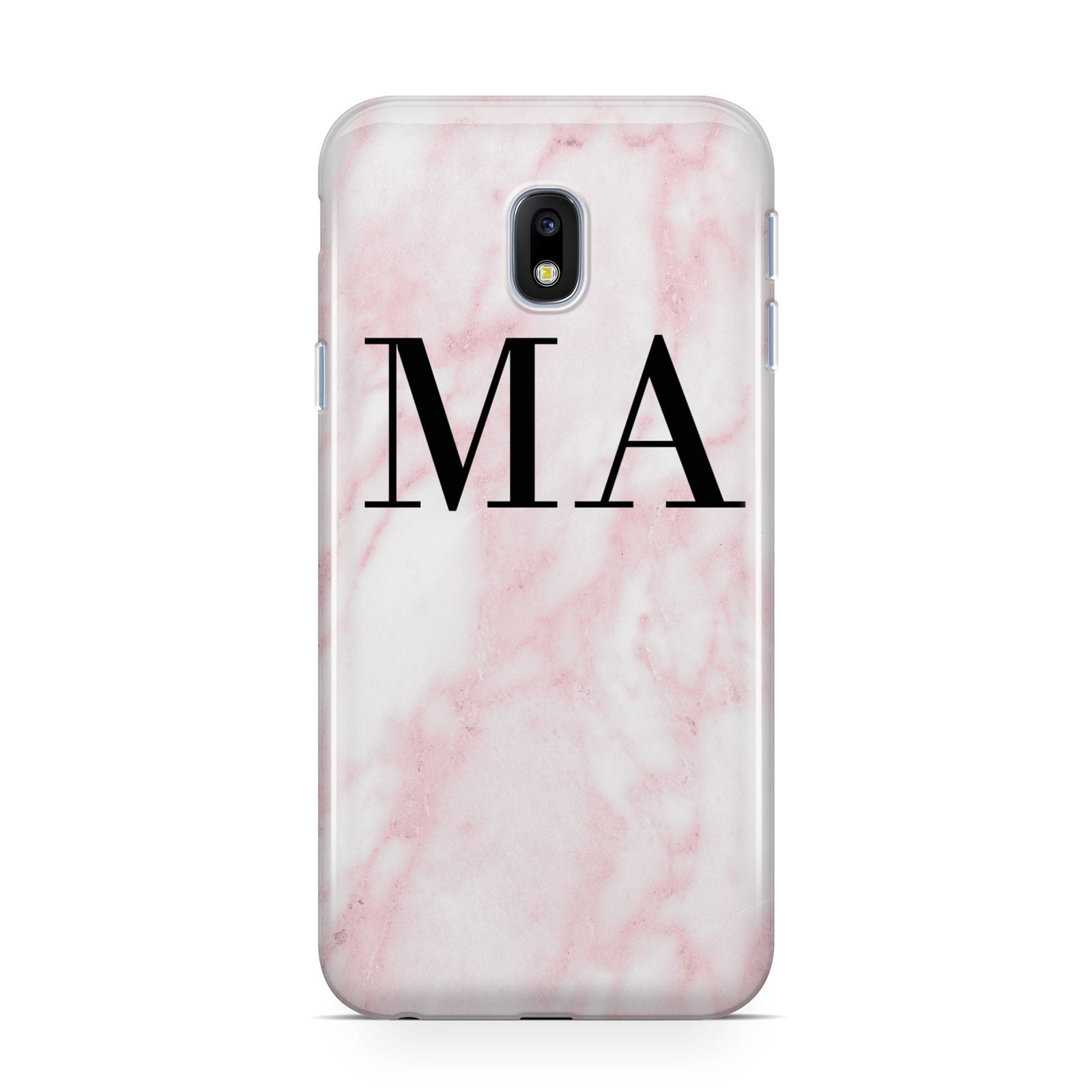 Personalised Pinky Marble Initials Samsung Galaxy J3 2017 Case