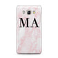 Personalised Pinky Marble Initials Samsung Galaxy J5 2016 Case