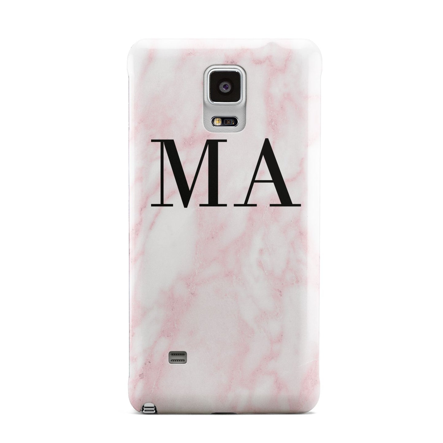 Personalised Pinky Marble Initials Samsung Galaxy Note 4 Case