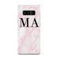 Personalised Pinky Marble Initials Samsung Galaxy Note 8 Case