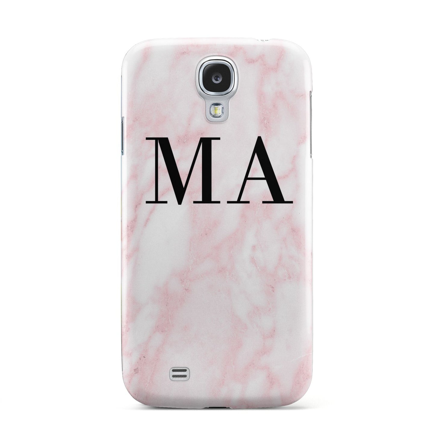 Personalised Pinky Marble Initials Samsung Galaxy S4 Case