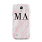 Personalised Pinky Marble Initials Samsung Galaxy S4 Mini Case