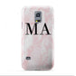 Personalised Pinky Marble Initials Samsung Galaxy S5 Mini Case
