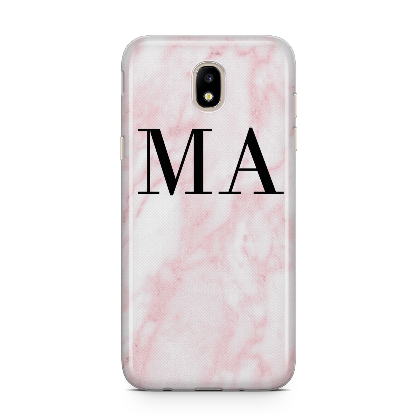 Personalised Pinky Marble Initials Samsung J5 2017 Case