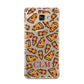 Personalised Pizza Initials Clear Samsung Galaxy A9 2016 Case on gold phone