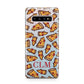Personalised Pizza Initials Clear Samsung Galaxy S10 Plus Case