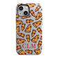 Personalised Pizza Initials Clear iPhone 13 Mini Full Wrap 3D Tough Case