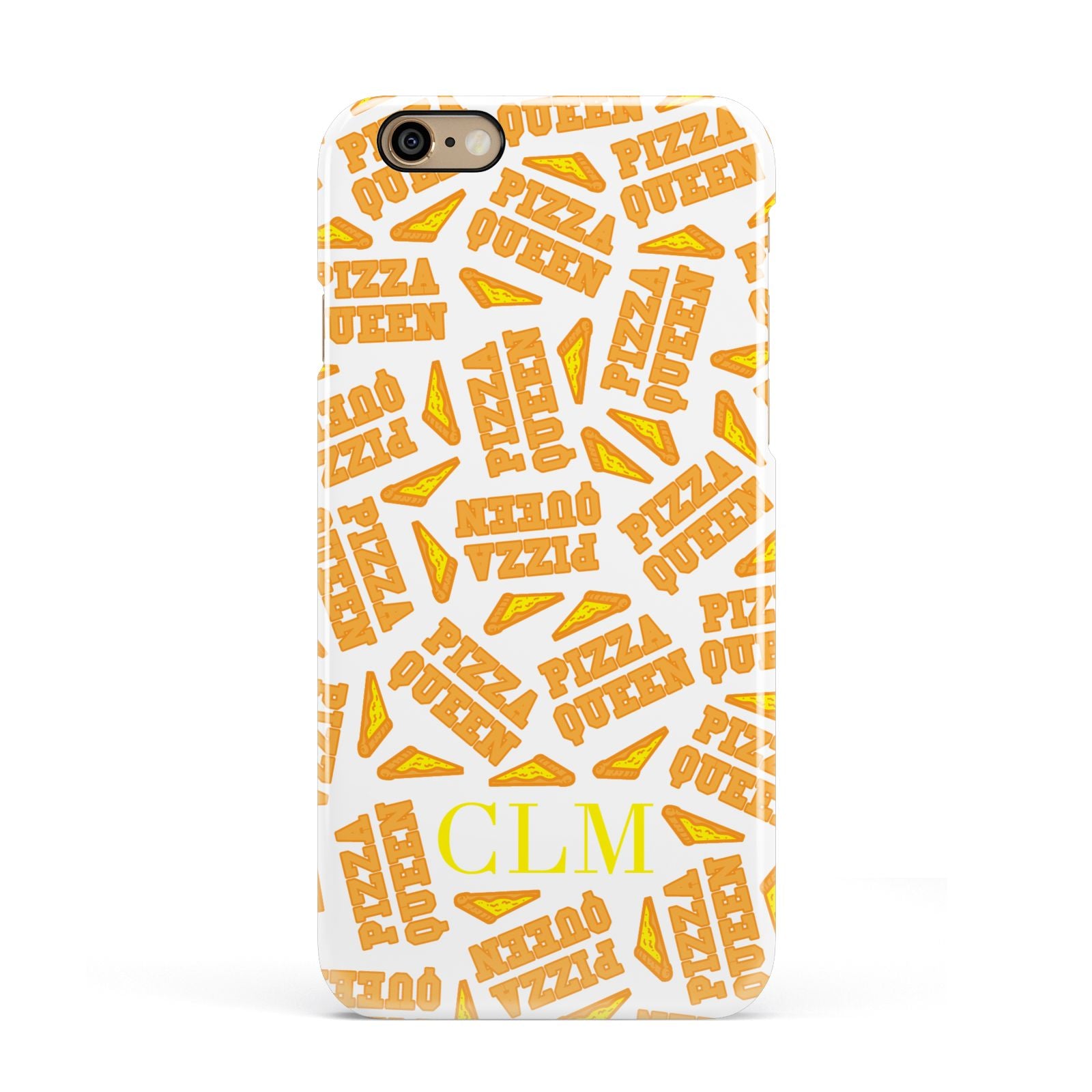 Personalised Pizza Queen Initials Apple iPhone 6 3D Snap Case