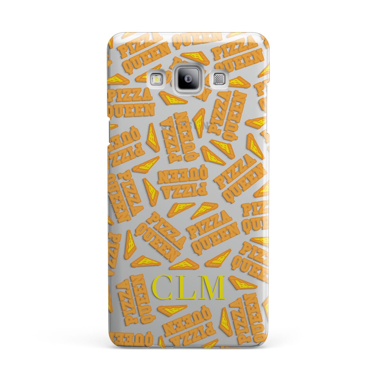 Personalised Pizza Queen Initials Samsung Galaxy A7 2015 Case
