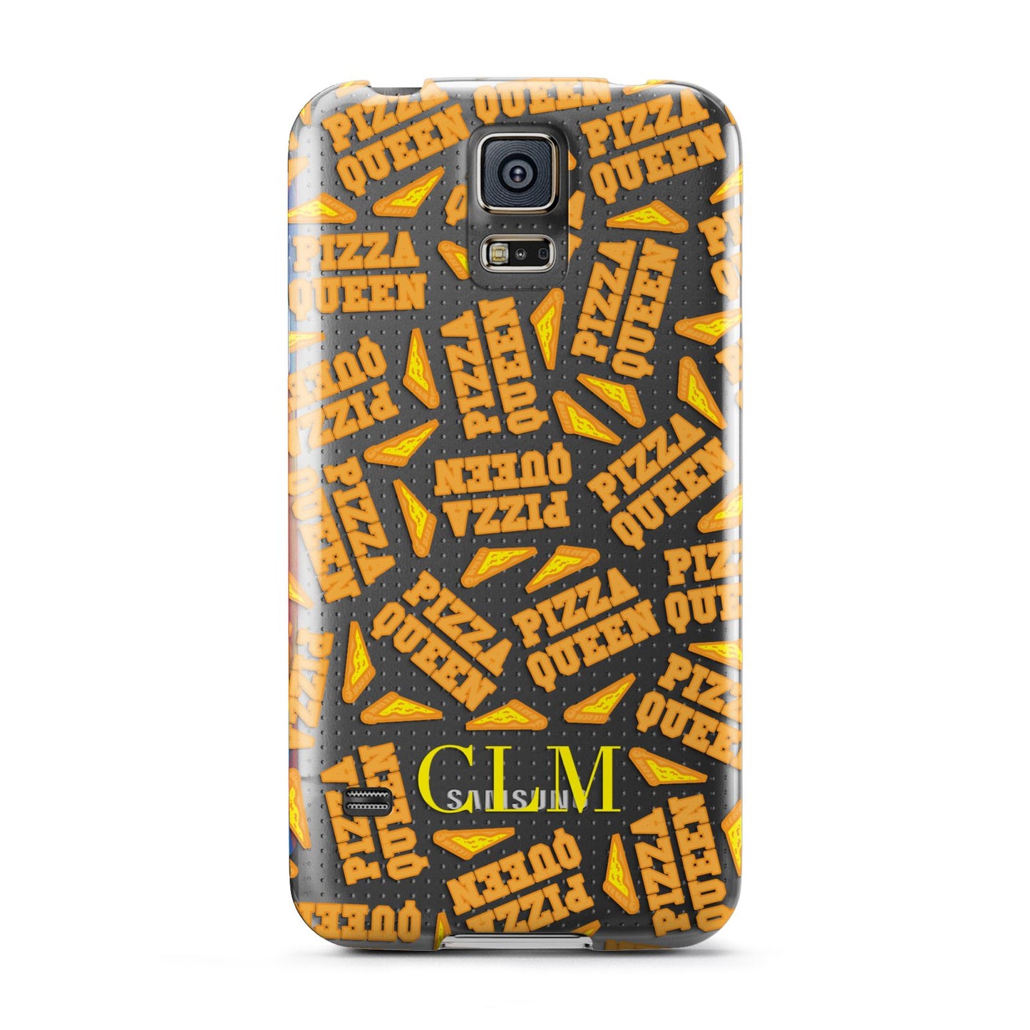 Personalised Pizza Queen Initials Samsung Galaxy S5 Case