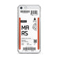 Personalised Planet Boarding Pass Apple iPhone 5 Case