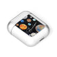Personalised Planets AirPods Case Laid Flat