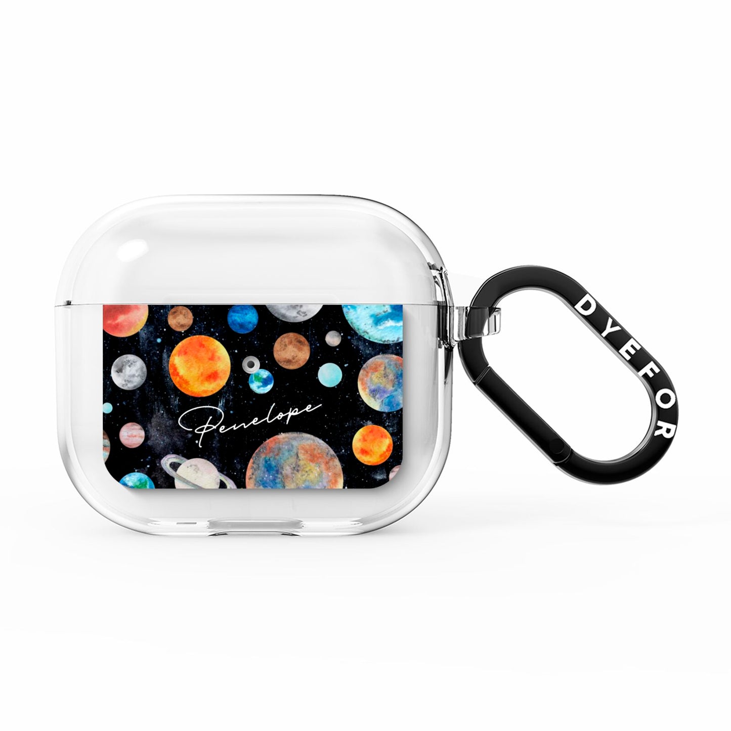 Personalised Planets AirPods Clear Case 3rd Gen