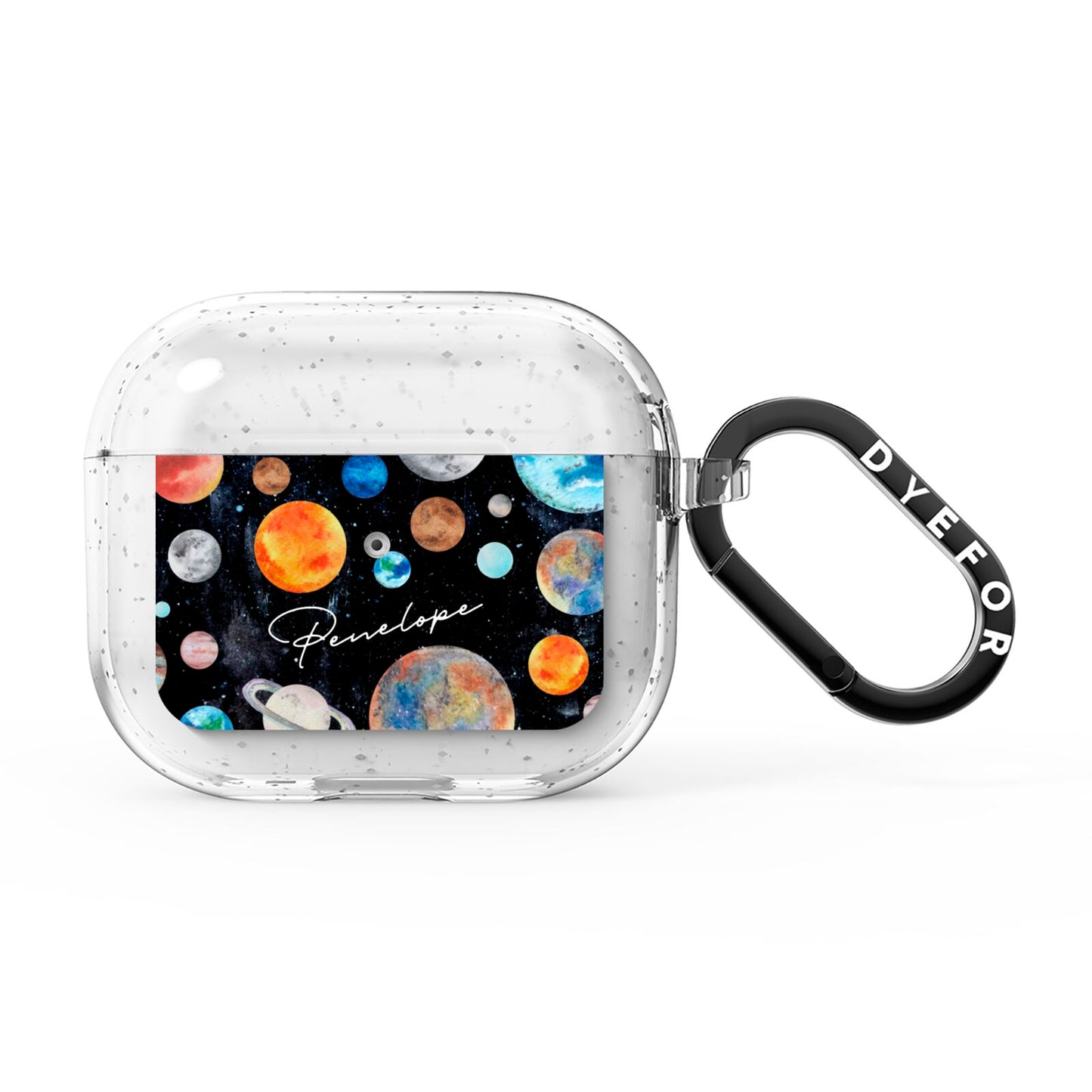 Personalised Planets AirPods Glitter Case 3rd Gen
