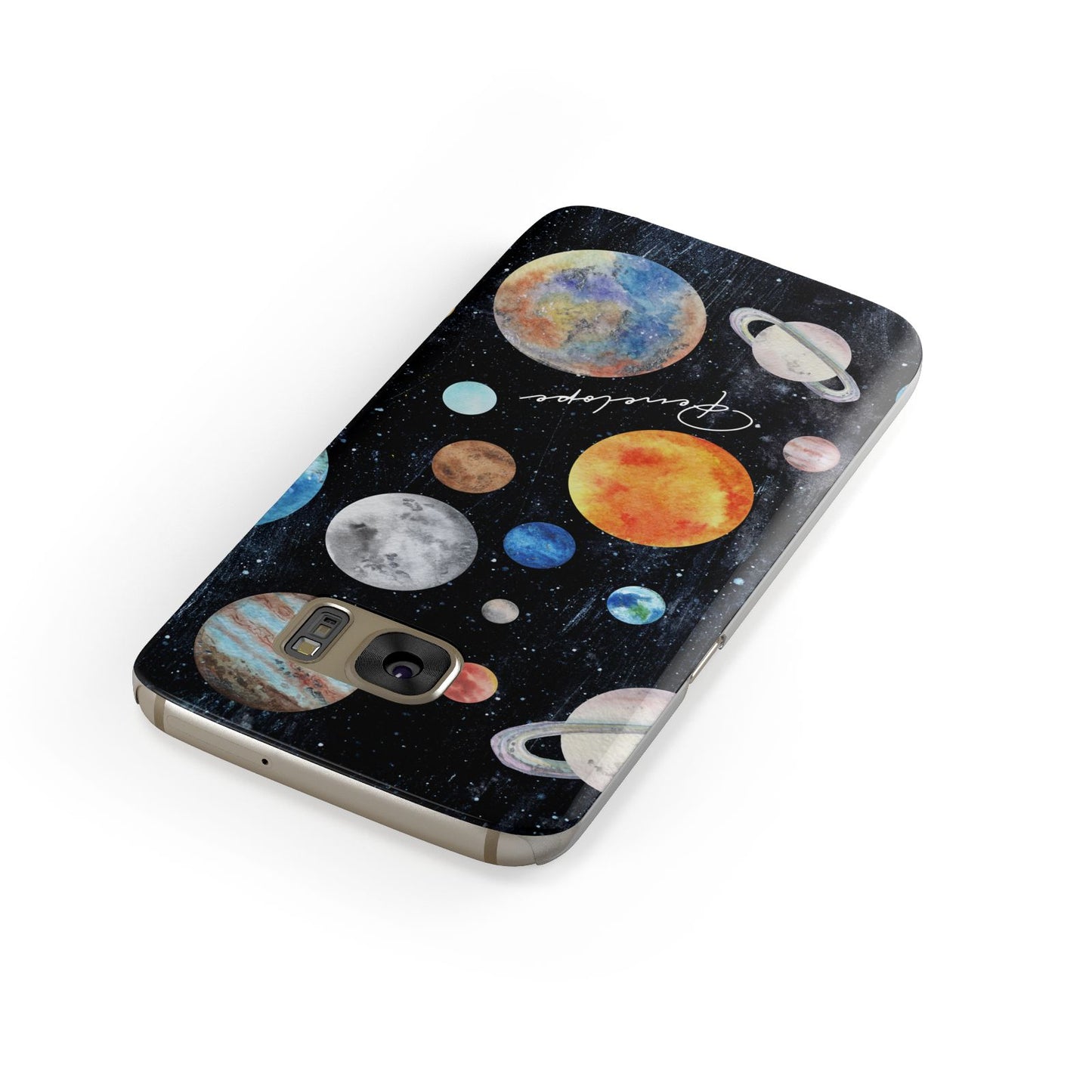 Personalised Planets Samsung Galaxy Case Front Close Up