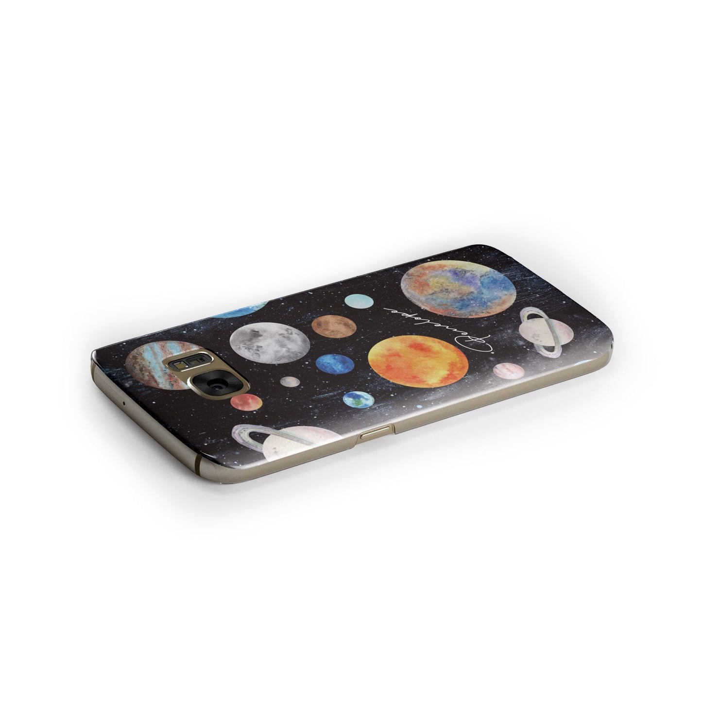 Personalised Planets Samsung Galaxy Case Side Close Up
