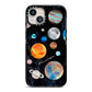 Personalised Planets iPhone 13 Black Impact Case on Silver phone