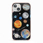 Personalised Planets iPhone 13 TPU Impact Case with Pink Edges