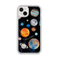 Personalised Planets iPhone 14 Plus Clear Tough Case Starlight