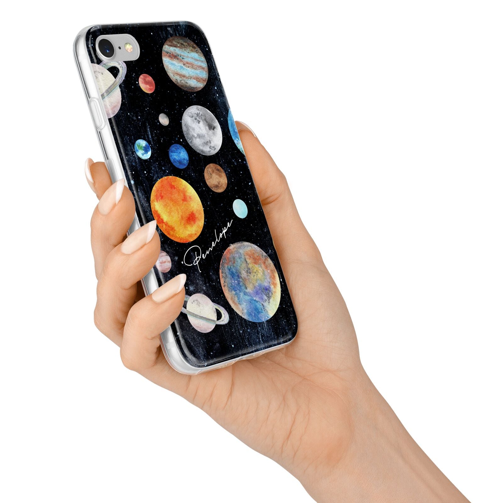 Personalised Planets iPhone 7 Bumper Case on Silver iPhone Alternative Image