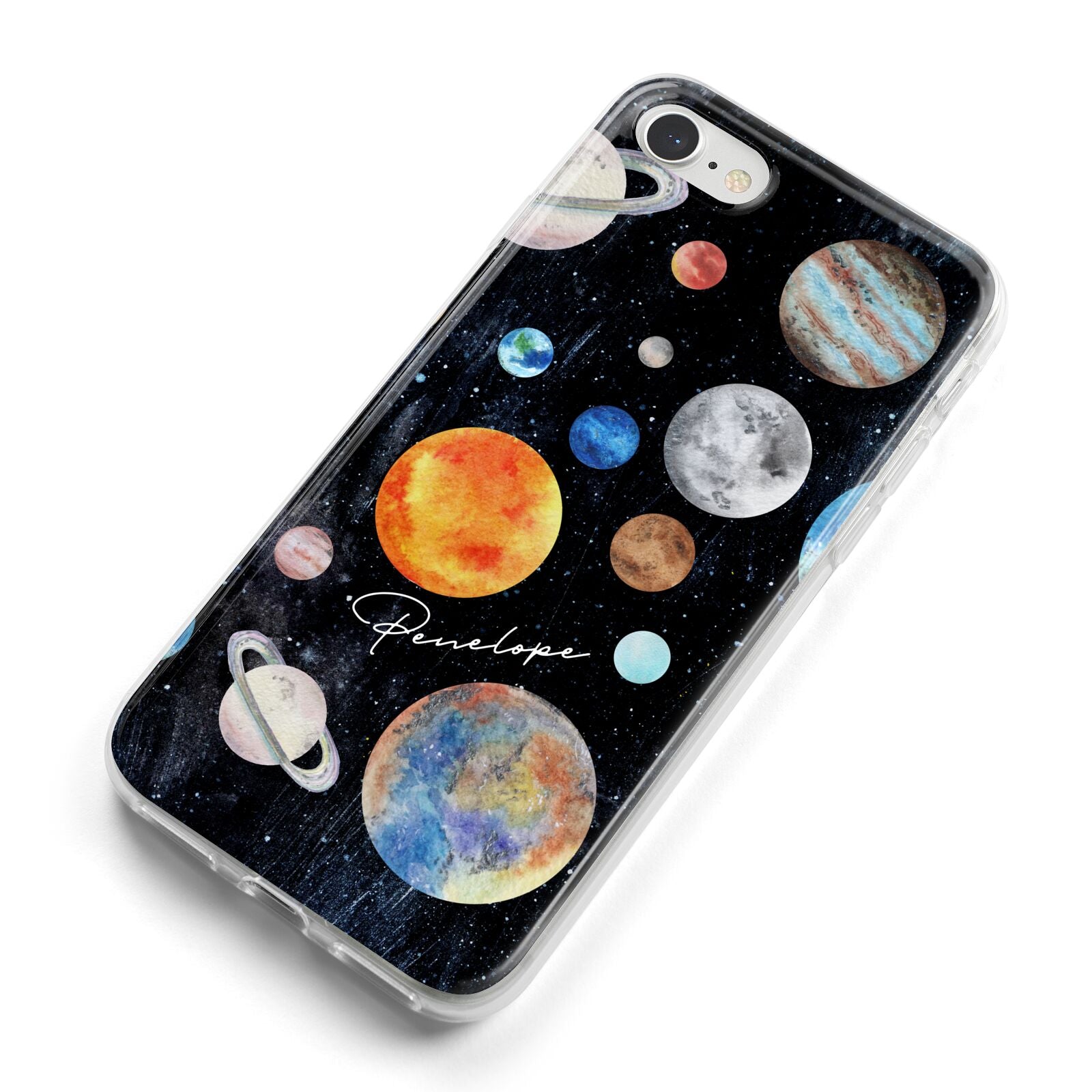 Personalised Planets iPhone 8 Bumper Case on Silver iPhone Alternative Image