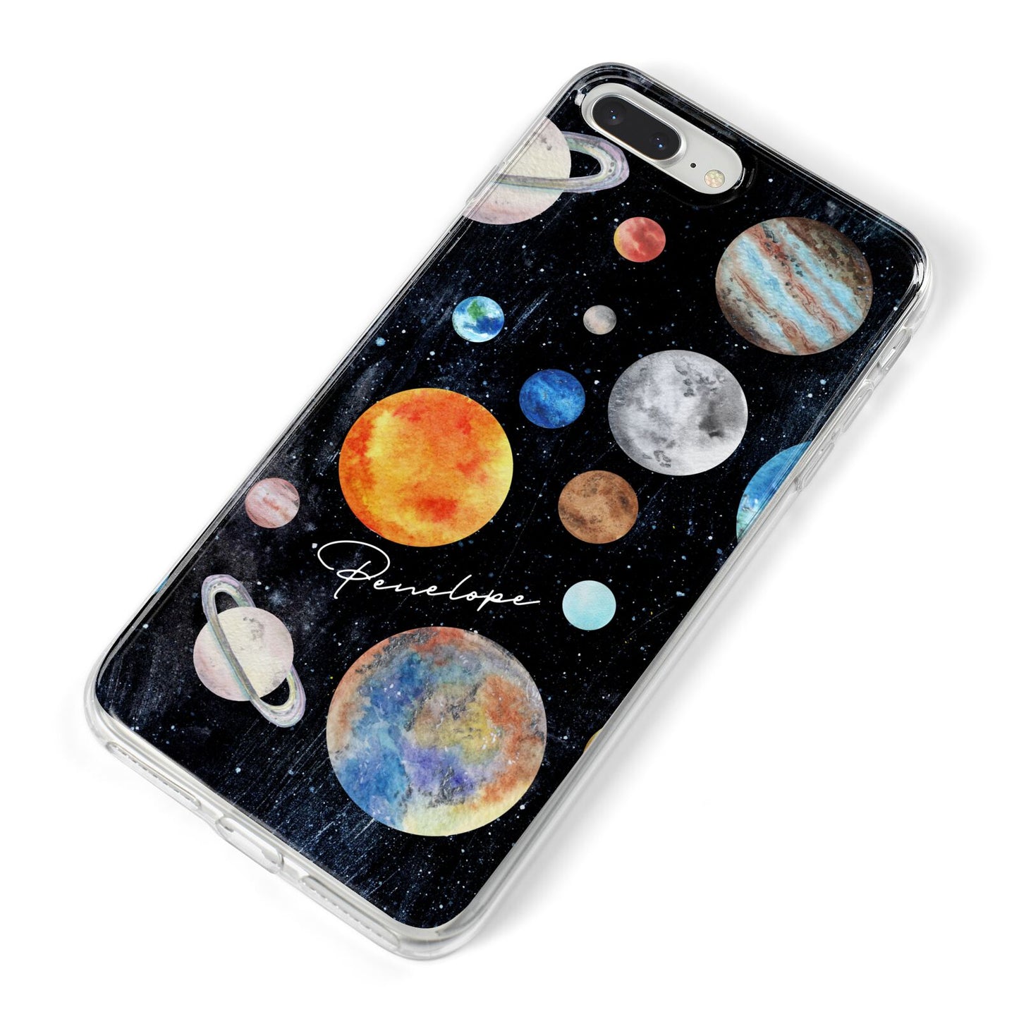 Personalised Planets iPhone 8 Plus Bumper Case on Silver iPhone Alternative Image