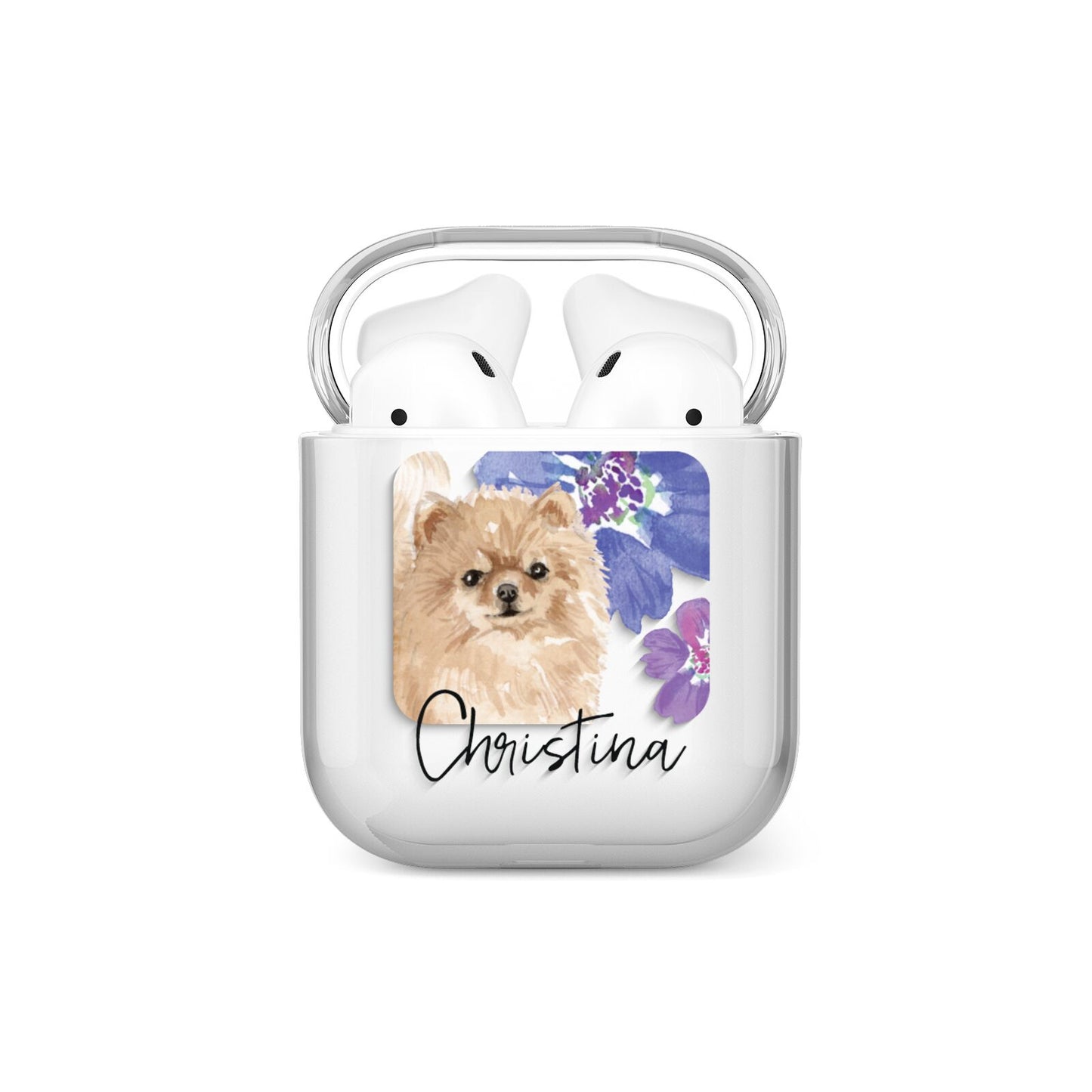 Personalised Pomeranian AirPods Case
