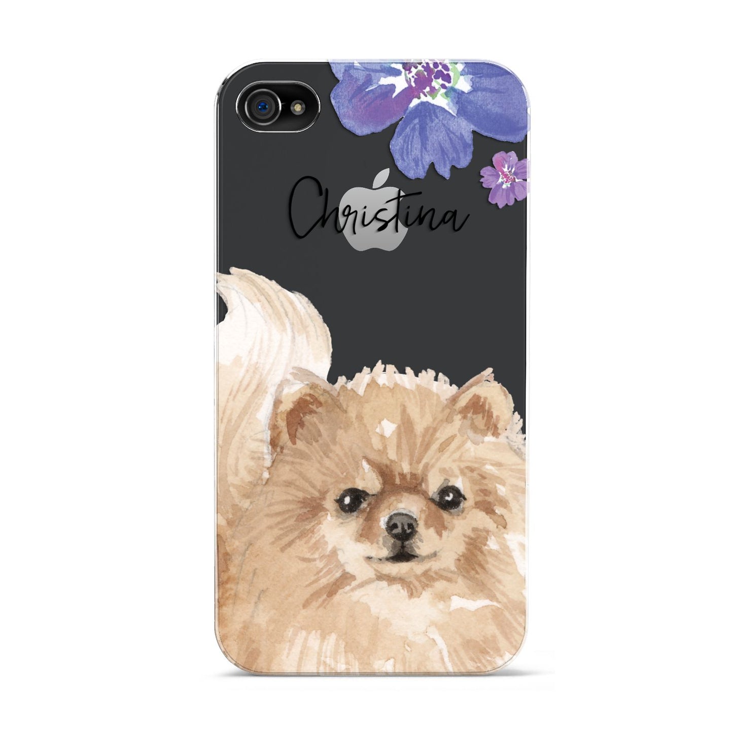 Personalised Pomeranian Apple iPhone 4s Case