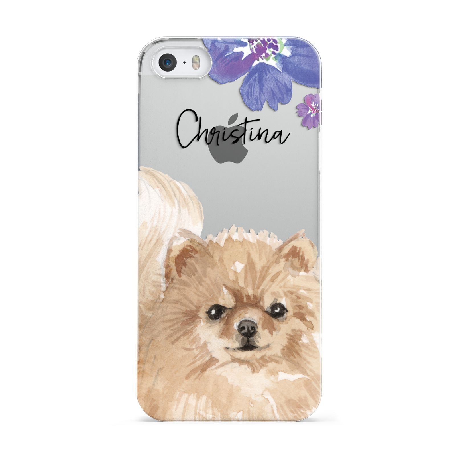Personalised Pomeranian Apple iPhone 5 Case