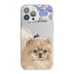 Personalised Pomeranian iPhone 13 Pro Max TPU Impact Case with White Edges