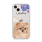 Personalised Pomeranian iPhone 14 Plus Clear Tough Case Starlight