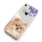 Personalised Pomeranian iPhone 8 Bumper Case on Silver iPhone Alternative Image