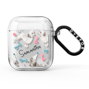 Personalised Poodle Dog AirPods Case