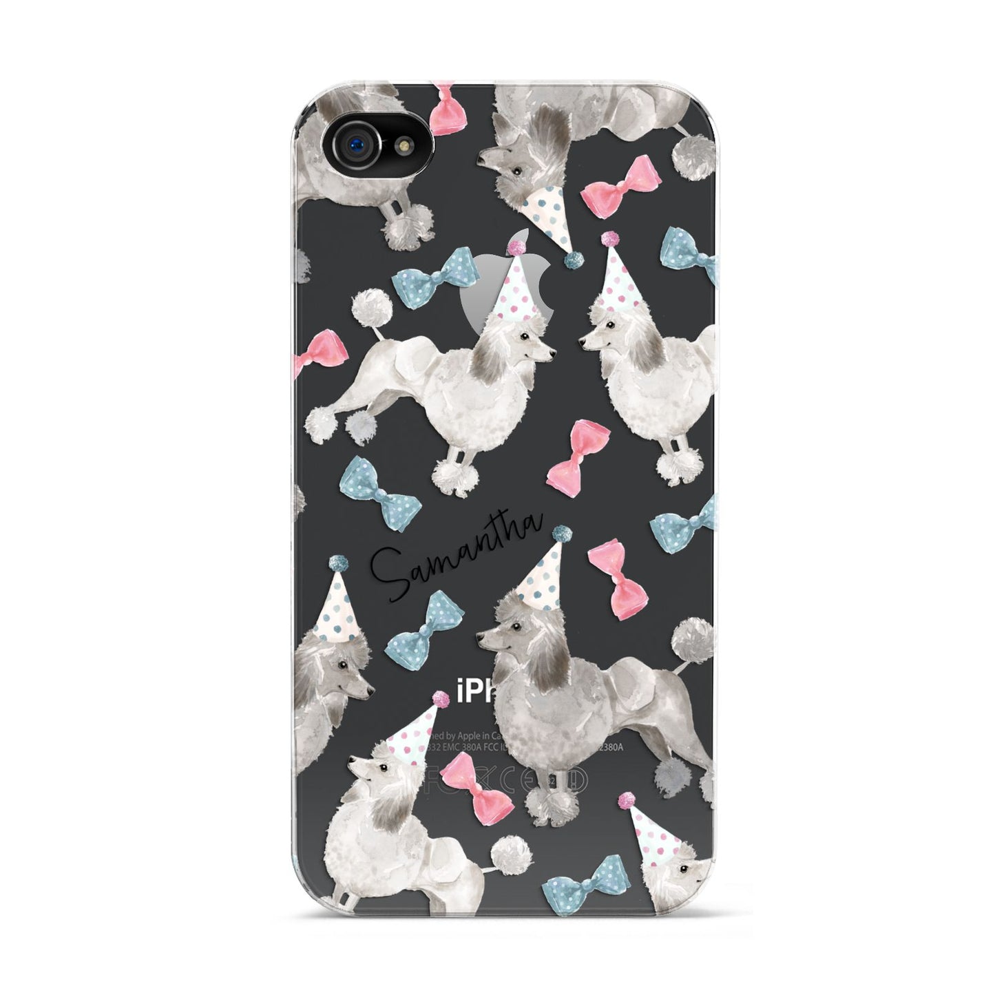 Personalised Poodle Dog Apple iPhone 4s Case