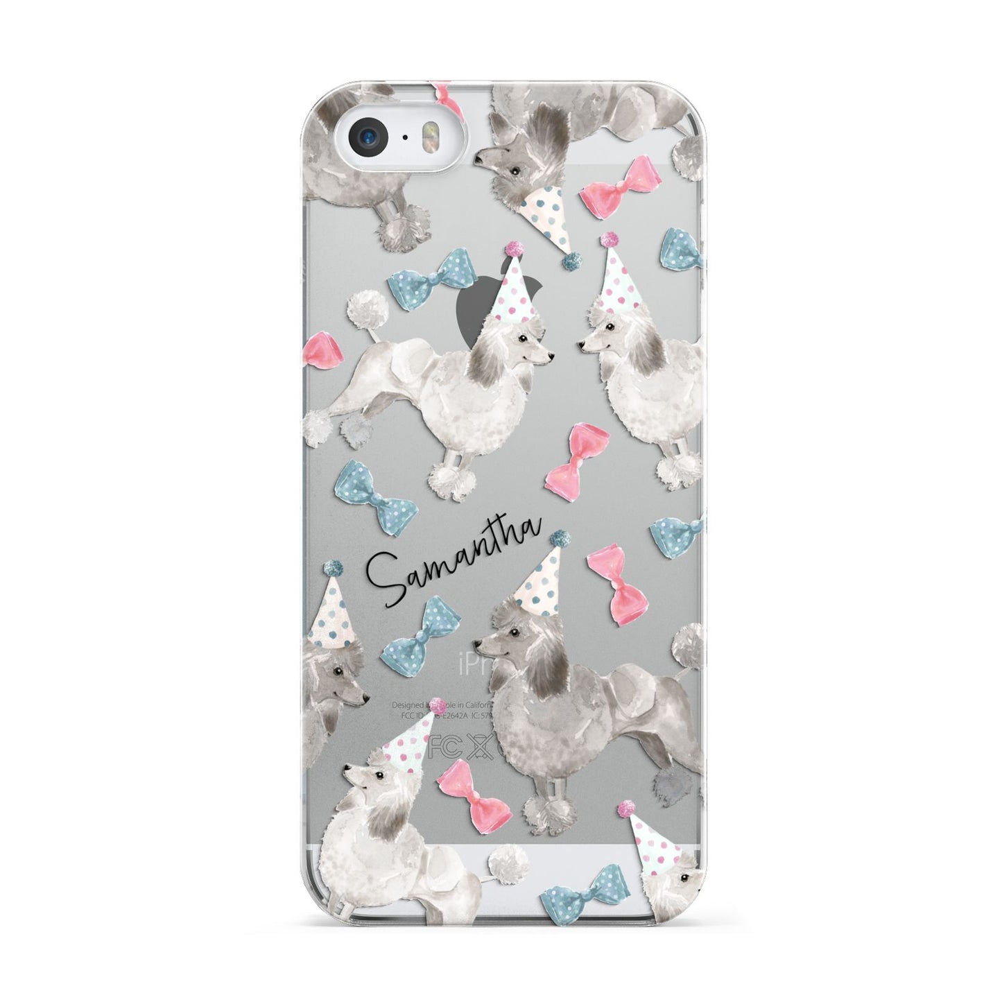 Personalised Poodle Dog Apple iPhone 5 Case