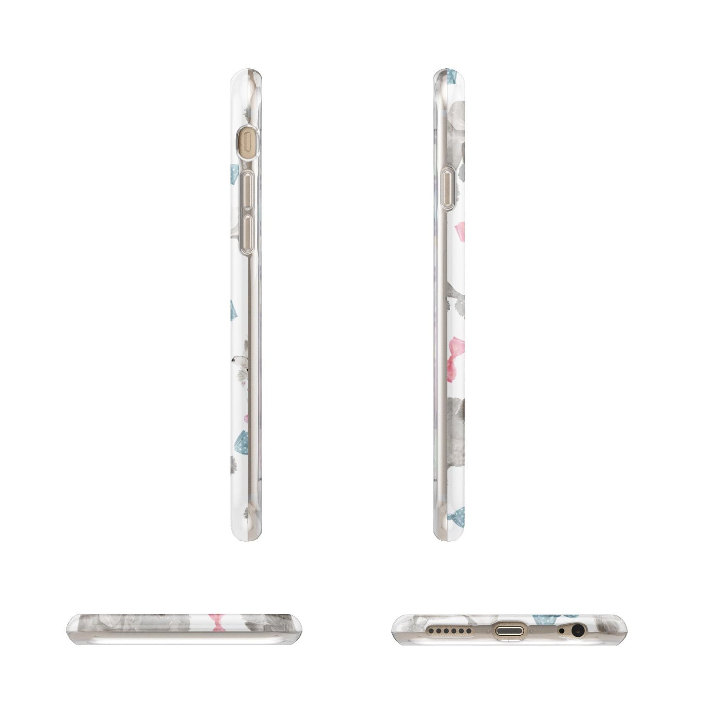 Personalised Poodle Dog Apple iPhone 6 3D Wrap Tough Case Alternative Image Angles