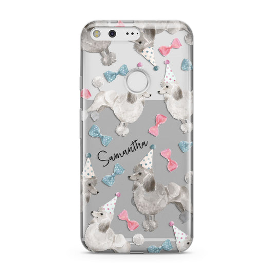 Personalised Poodle Dog Google Pixel Case