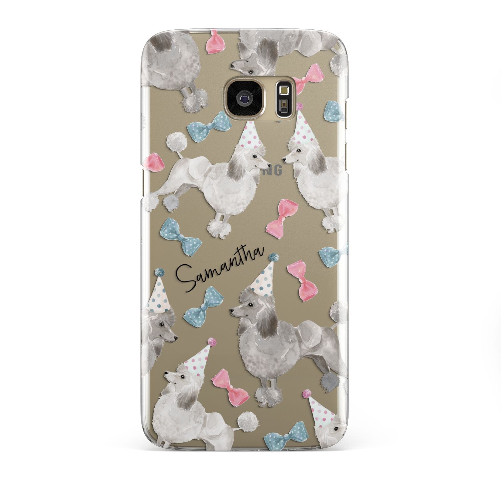 Personalised Poodle Dog Samsung Galaxy S7 Edge Case