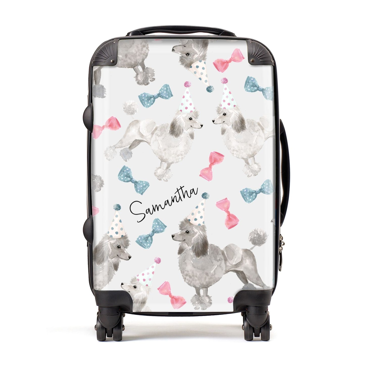 Personalised Poodle Dog Suitcase