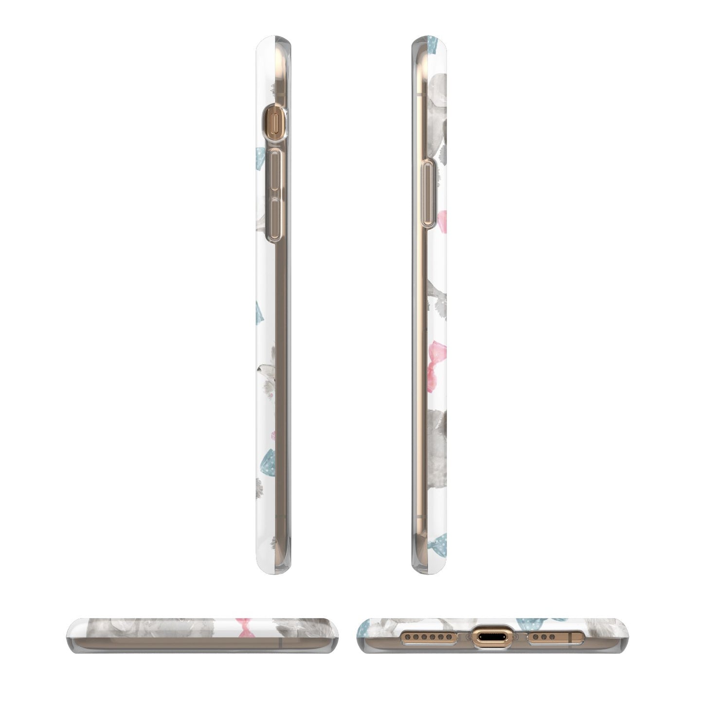 Personalised Poodle Dog iPhone 11 3D Tough Case Angle Images