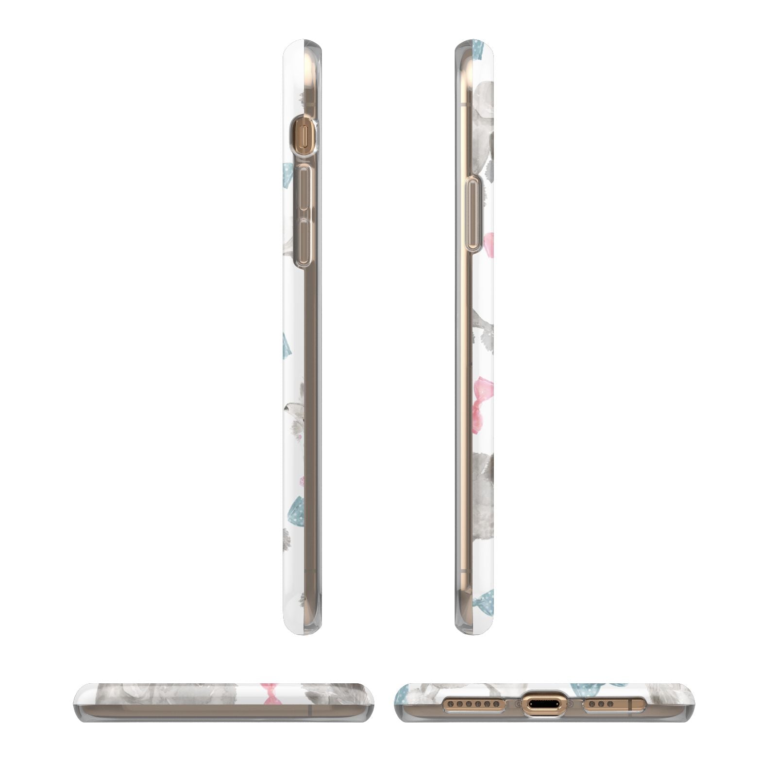 Personalised Poodle Dog iPhone 11 3D Tough Case Angle Images