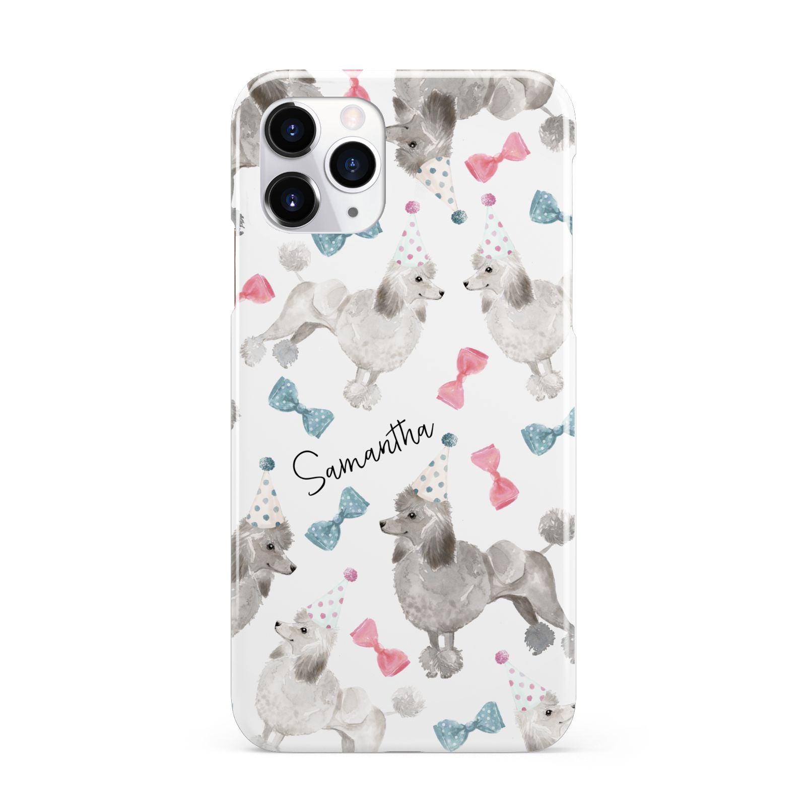 Personalised Poodle Dog iPhone 11 Pro 3D Snap Case