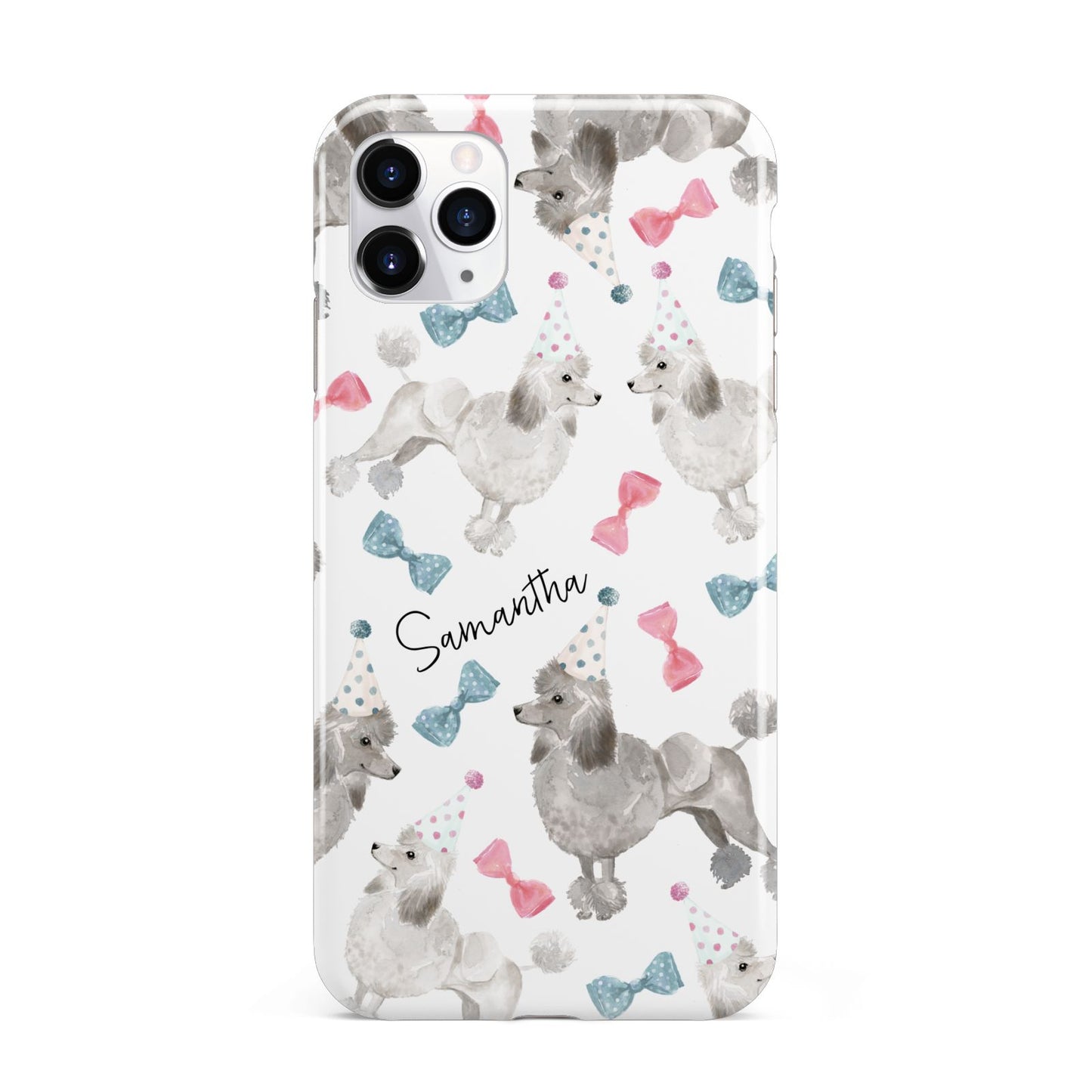 Personalised Poodle Dog iPhone 11 Pro Max 3D Tough Case