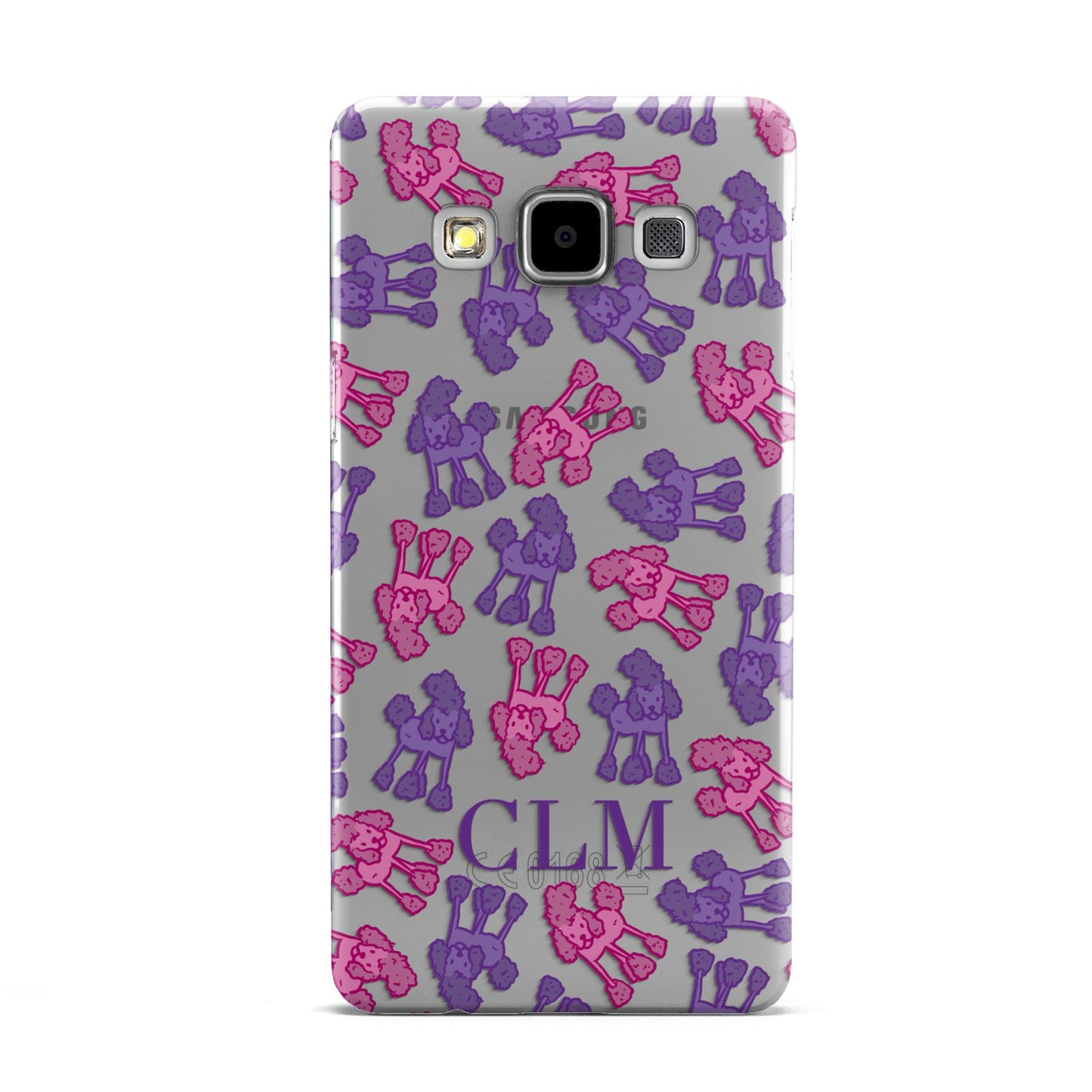Personalised Poodle Initials Clear Samsung Galaxy A5 Case