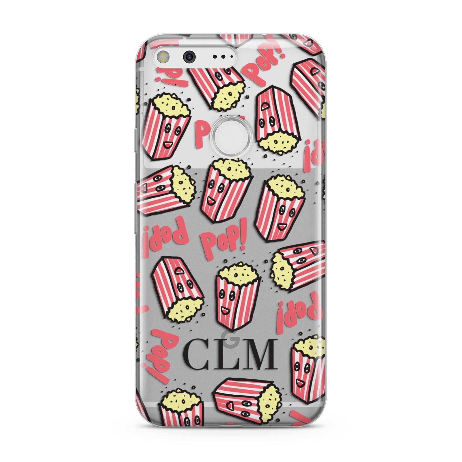 Personalised Popcorn Initials Google Pixel Case