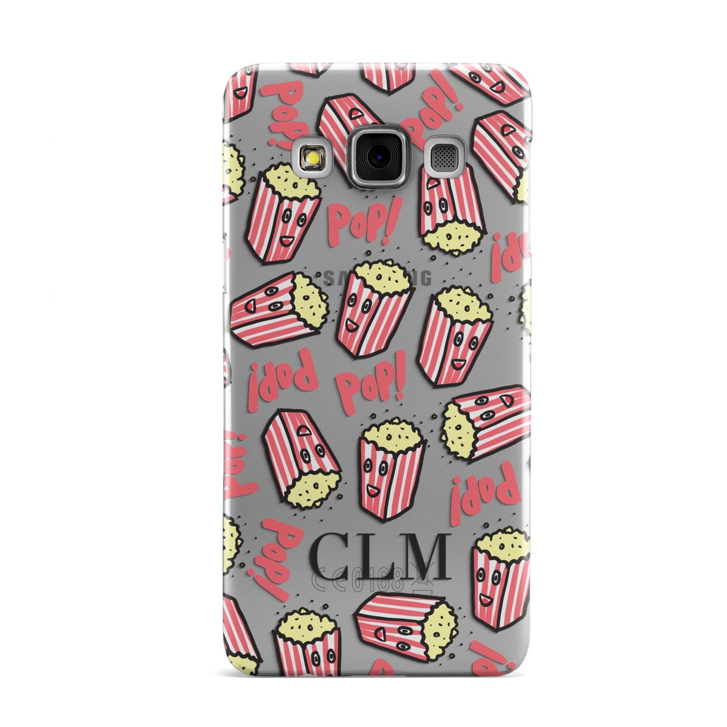 Personalised Popcorn Initials Samsung Galaxy A3 Case