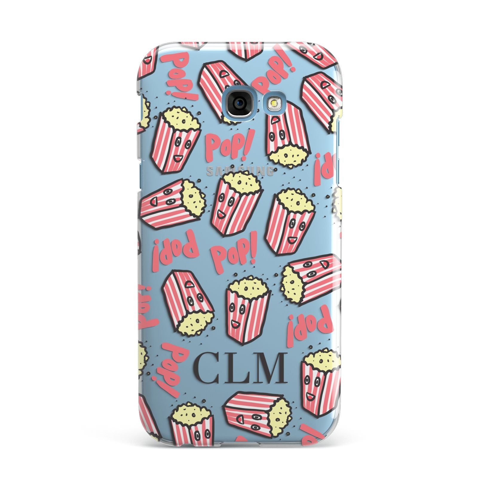 Personalised Popcorn Initials Samsung Galaxy A7 2017 Case